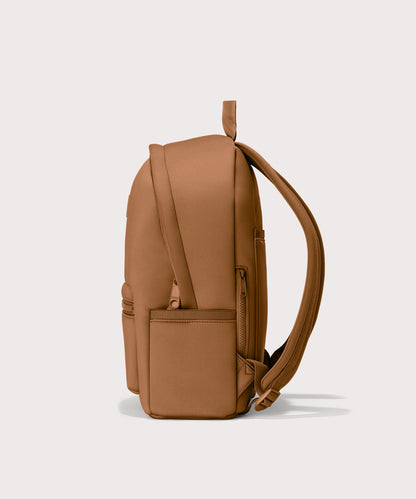 Medium Dakota in a saturated, warm medium-brown with burnt orange undertones., side view