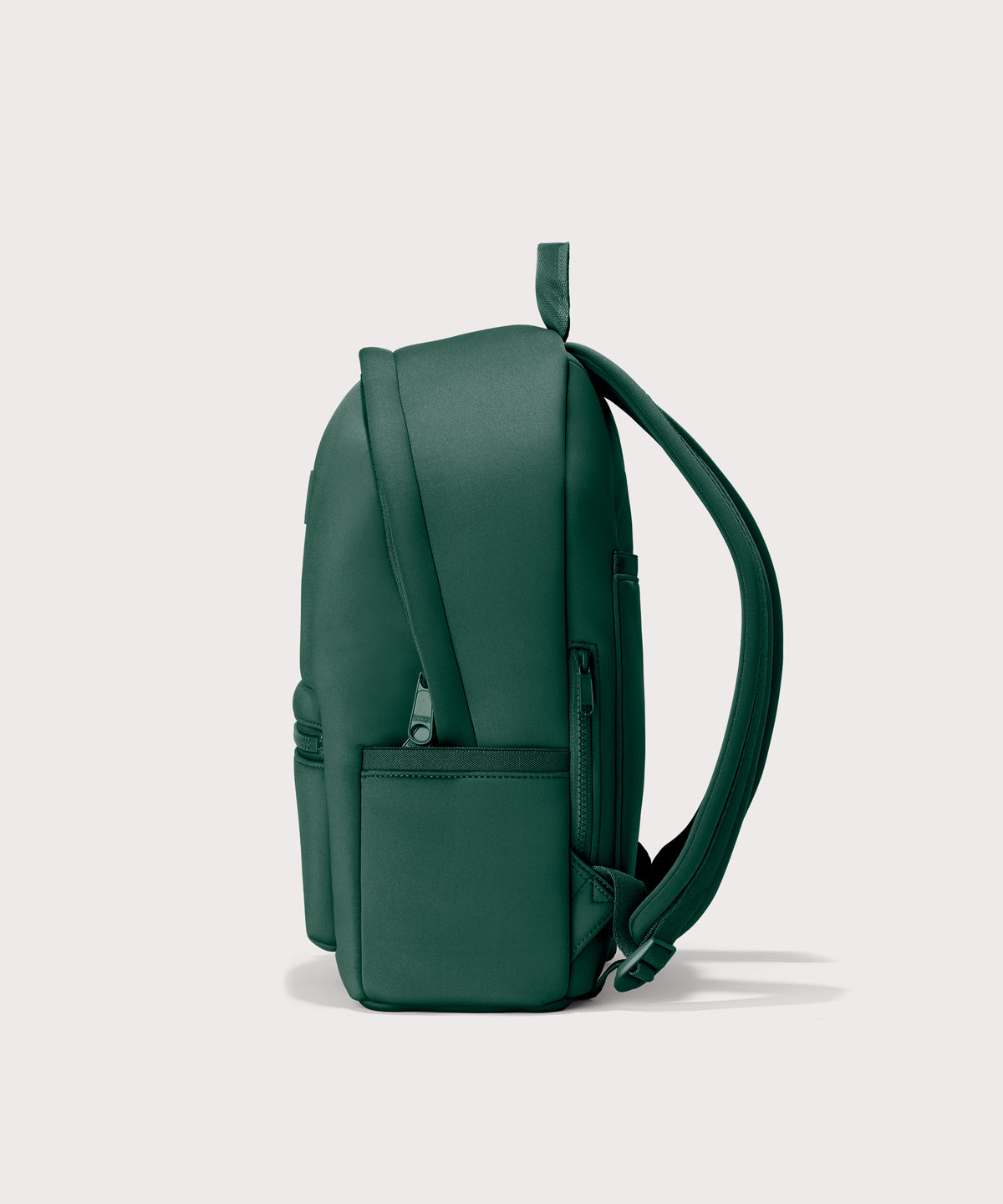 Medium Dakota in a saturated, jewel-toned deep green with bold blue undertones., side view