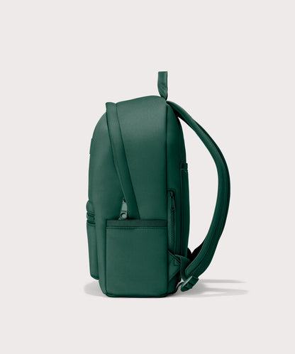 Medium Dakota in a saturated, jewel-toned deep green with bold blue undertones., side view