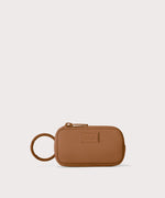Mara Keychain in a saturated, warm medium-brown with burnt orange undertones.