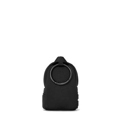 Dagne Dover Dakota Keychain in black seen from the back.