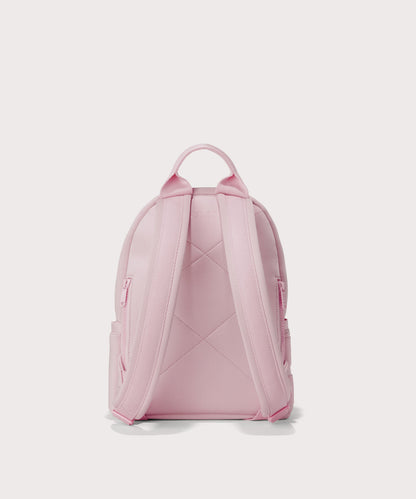 Small Dakota in a cool, powdery pink with soft grey undertones. Back view.