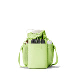 Dagne Dover Sloan Water Bottle Sling in a vibrant, creamy green containing a water bottle and accessories.