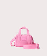 Dagne Dover Micro Landon Crossbody in a true bubble gum pink.