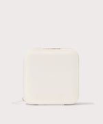 Dagne Dover Large Frankie Jewelry Case in white.