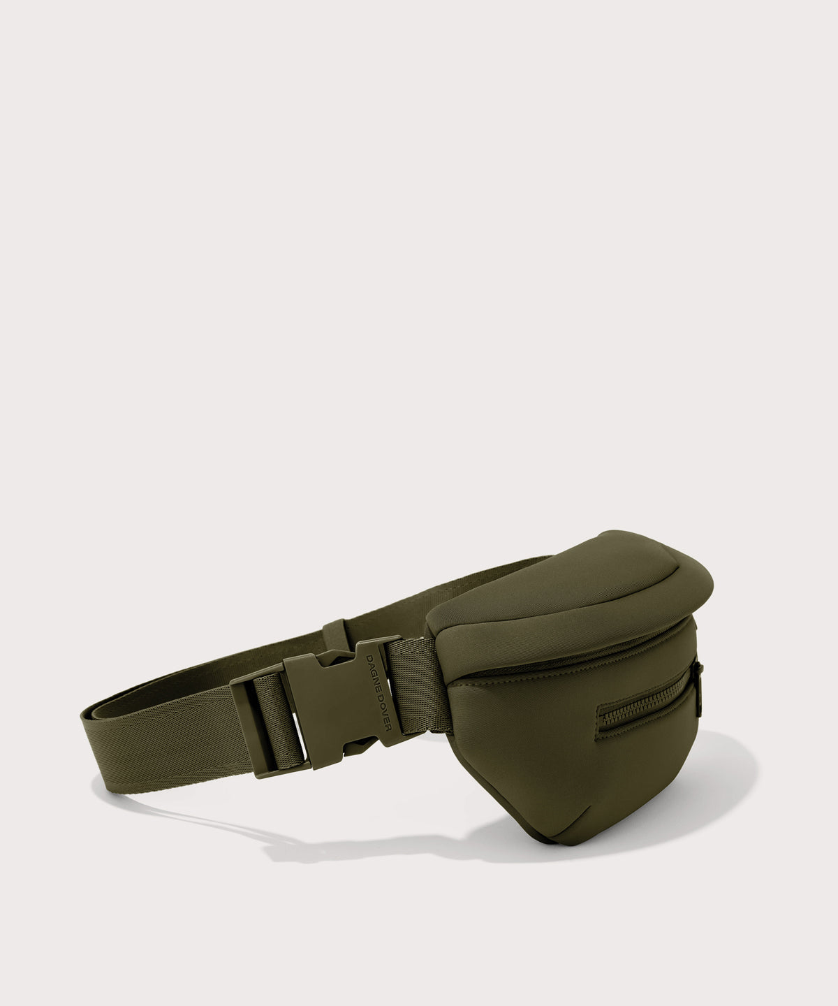Dagne Dover Ace Fanny Pack in dark green seen from the side