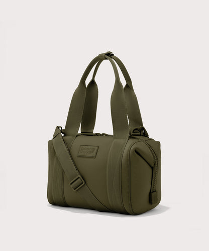 small Landon Carryall in dark green, side view