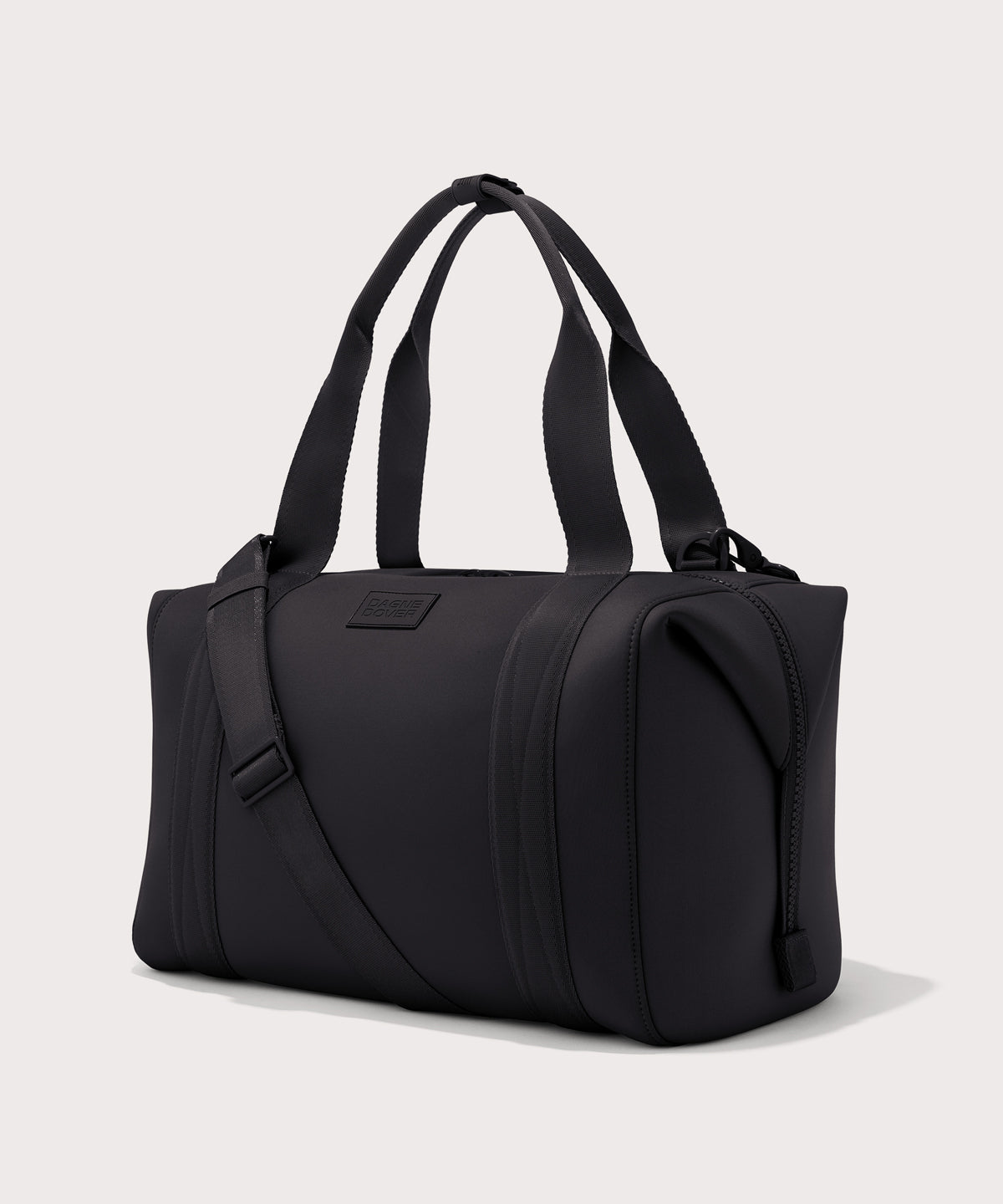 Large Landon Carryall in black, side view