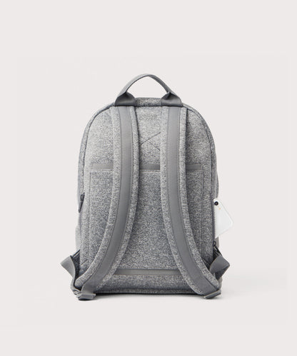 Dagne Dover medium Dakota Neoprene Backpack in grey seen from the back.