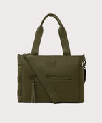 Dagne Dover large Wade Diaper Tote in dark green.