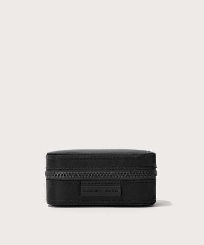 Dagne Dover small Frankie Jewelry Case in black.