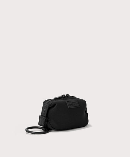 Dagne Dover Hunter Keychain in black seen from an angle.