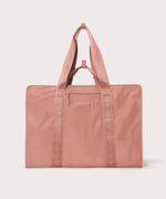 Front view of Capri garment bag in warm dust