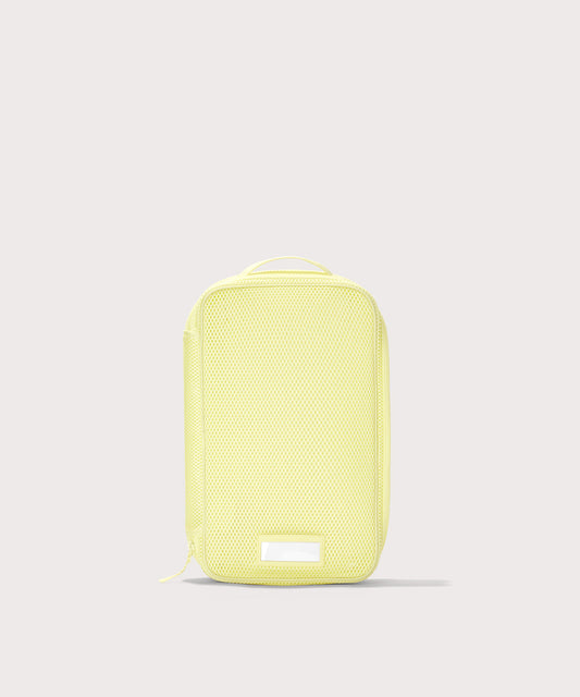 Front view of medium Roma packing cube in citrine