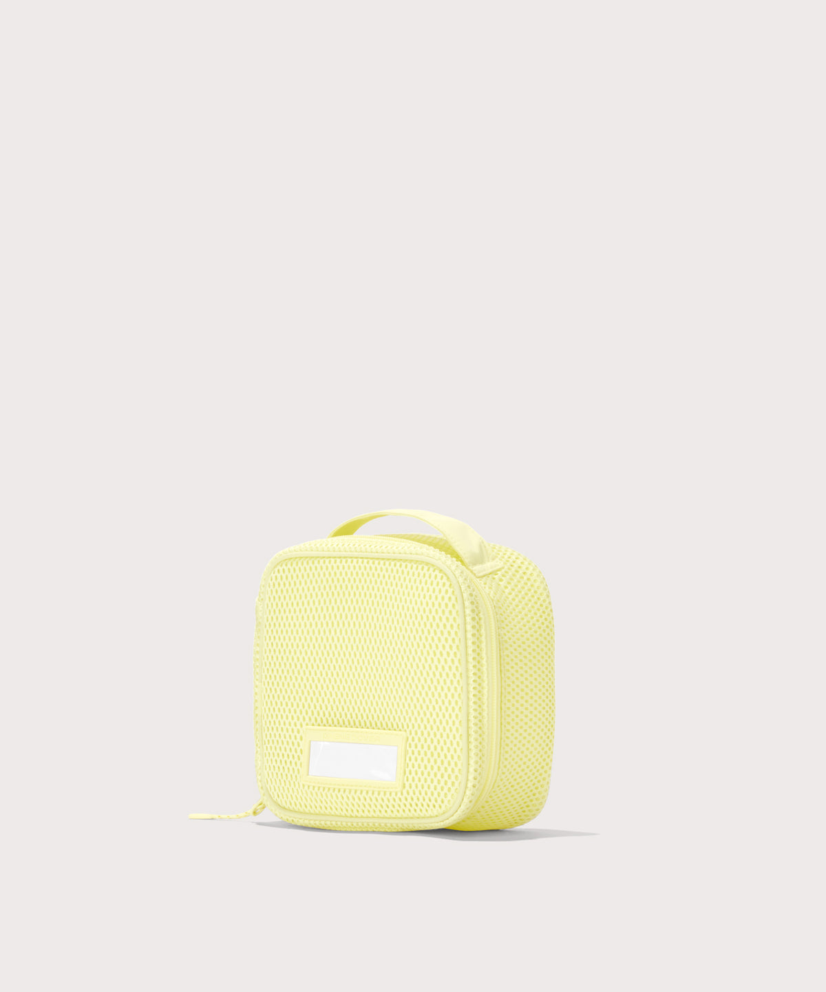 3/4 view of small Roma packing cube in citrine