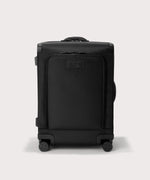 Front view of Sydney checked rolling luggage 25" in black
