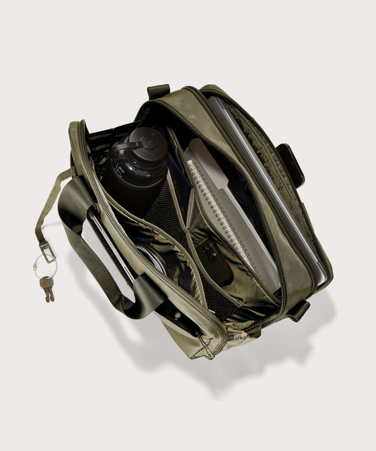 Berlin Travel Brief in Dark Moss