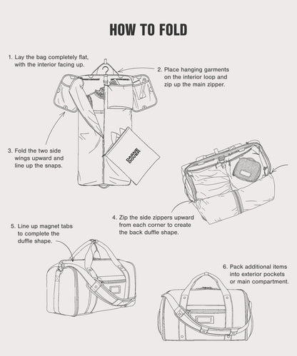 Monaco Garment Duffle in Dark Moss